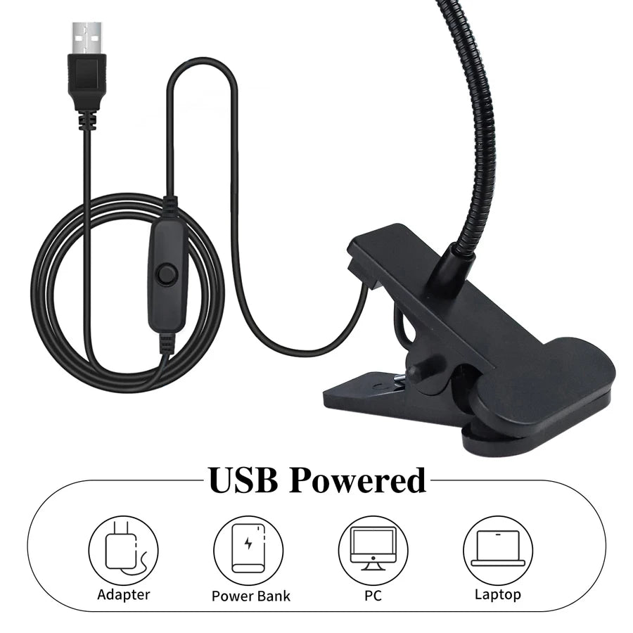 5W UV-Gelnagellampe – LED-UV-Licht mit Clip, flexiblem Schlauch, USB-Gel-Nagellacktrockner
