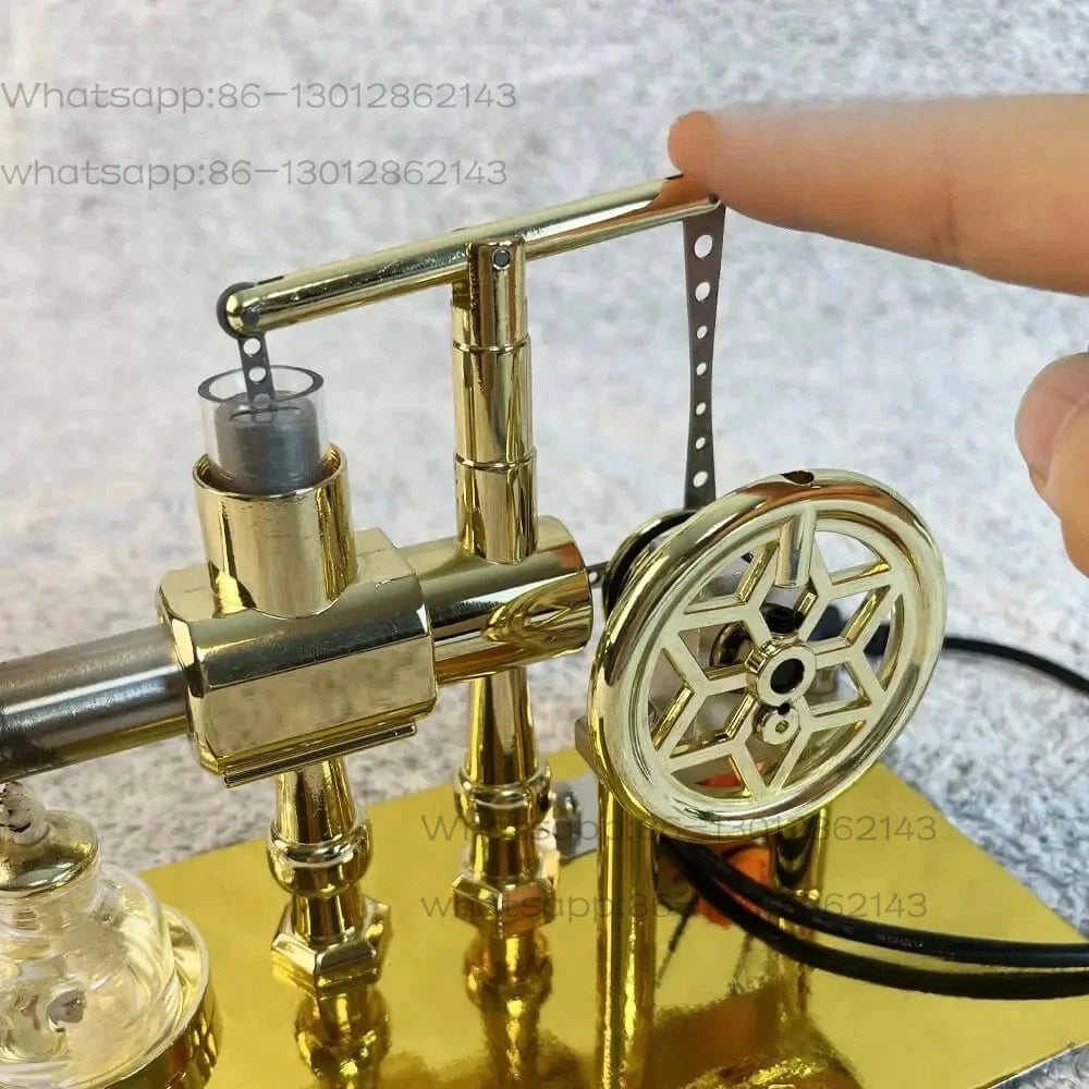 1PCS   NEW   Single Cylinder Stirling Engine Model Power Generation Device External Combustion Engine Model Toy