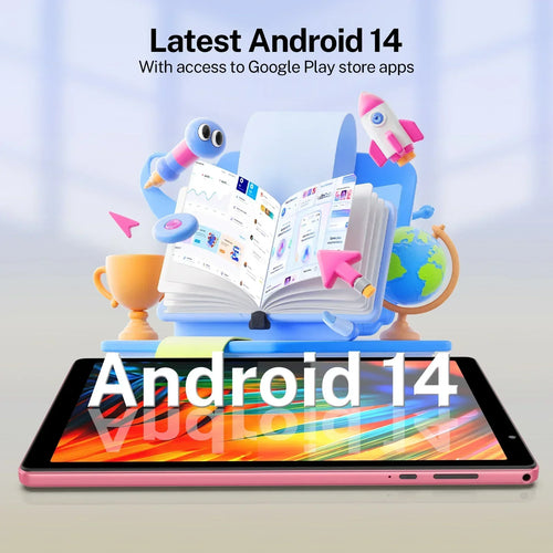 Android 14 Tablet 10 İnç - Dört Çekirdekli İşlemci, 5G WiFi, 4GB RAM + 32GB ROM, 1280x800 Ekran, 6000mAh Pil