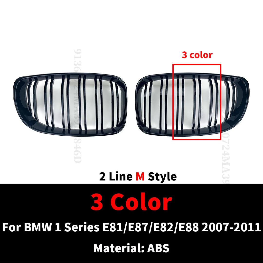 Front Inlet Grille Bumper Grill Tuning Accessories For BMW 1 Series E81 E87 E82 E88 2007-2011 like 120i 120d 130i 135i Coupe