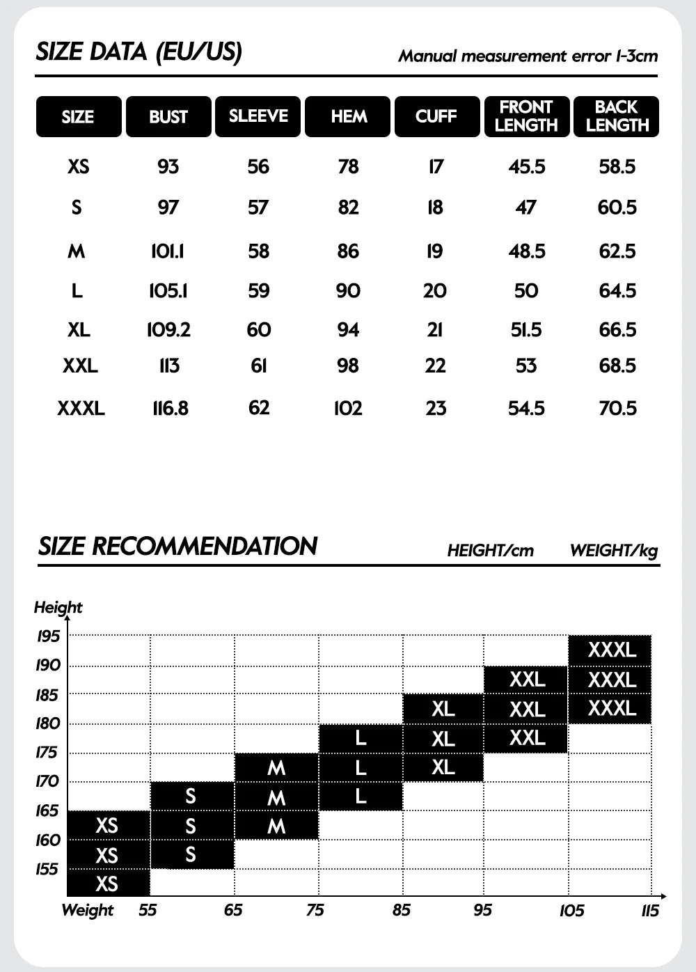 RION Cycling Jersey Men's Bicycle Shirts Half Zipper Long Sleeves Road Bike Clothing Sun Protection UPF 50+ Slim Fit 15℃- 24℃