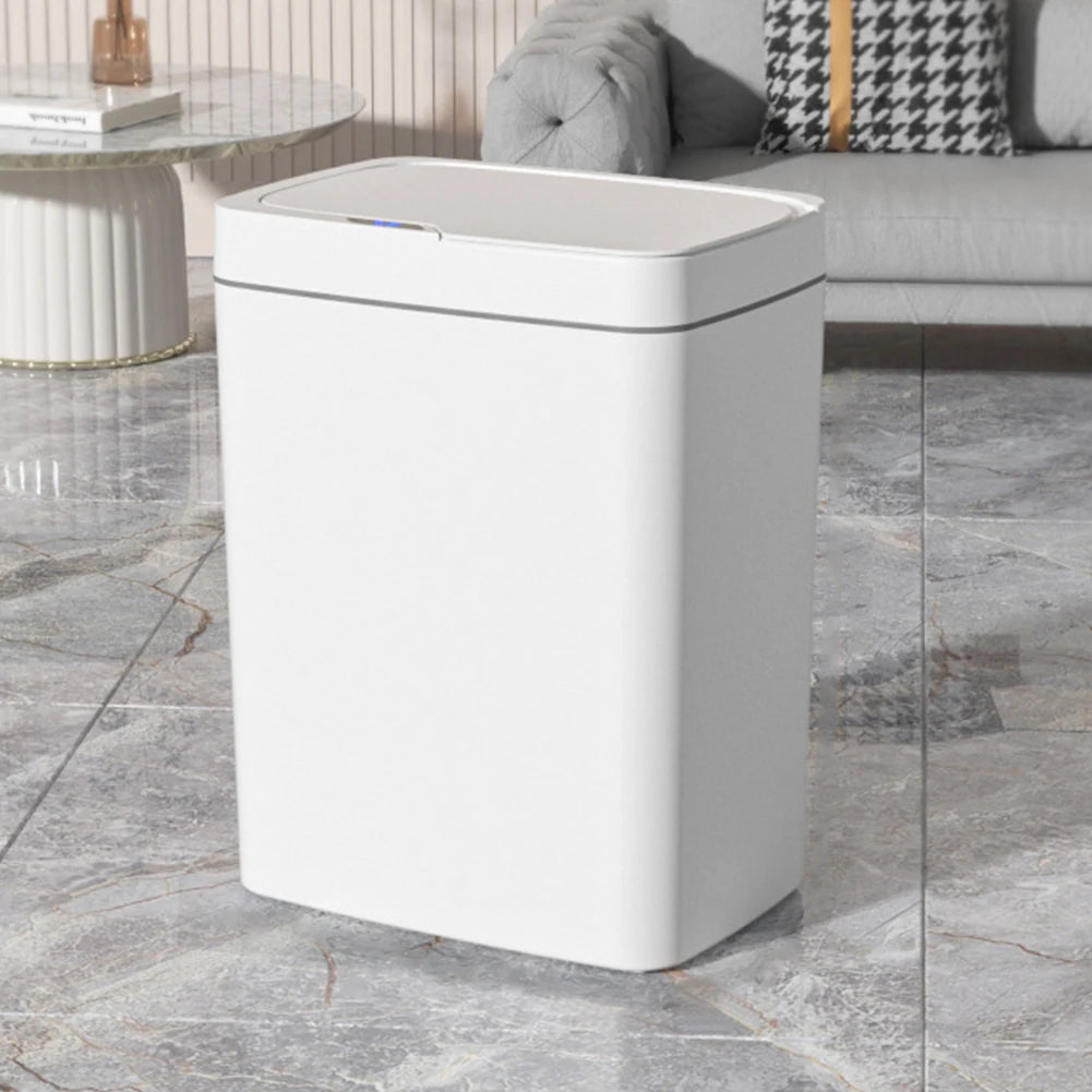 15/18L Akıllı Sensörlü Çöp Kutusu - Su Geçirmez, Dokunmasız, Sessiz Elektrikli - Mutfak, Banyo, Yatak Odası
