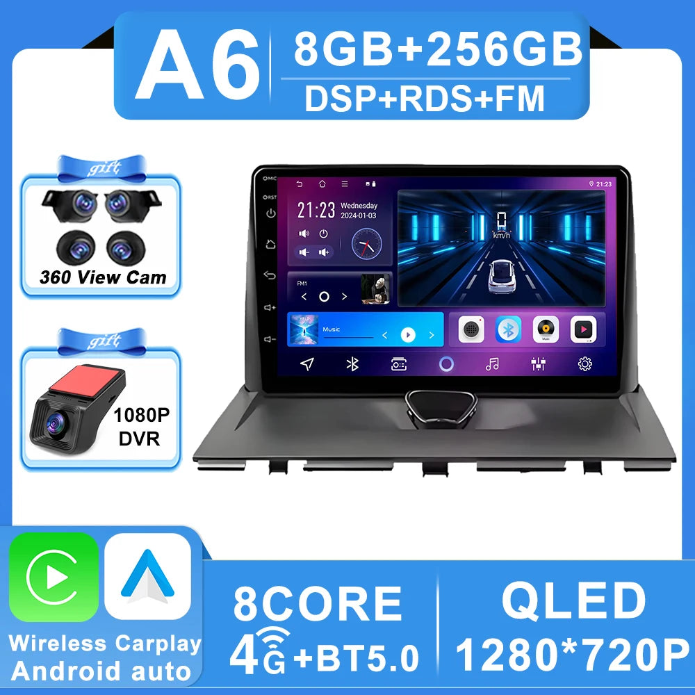 Car Radio Carplay For Peugeot Expert 2 G9 For Citroen Jumpy For Fiat Scudo For Toyota Proace 2007-2017 Navigation GPS No 2din 4G