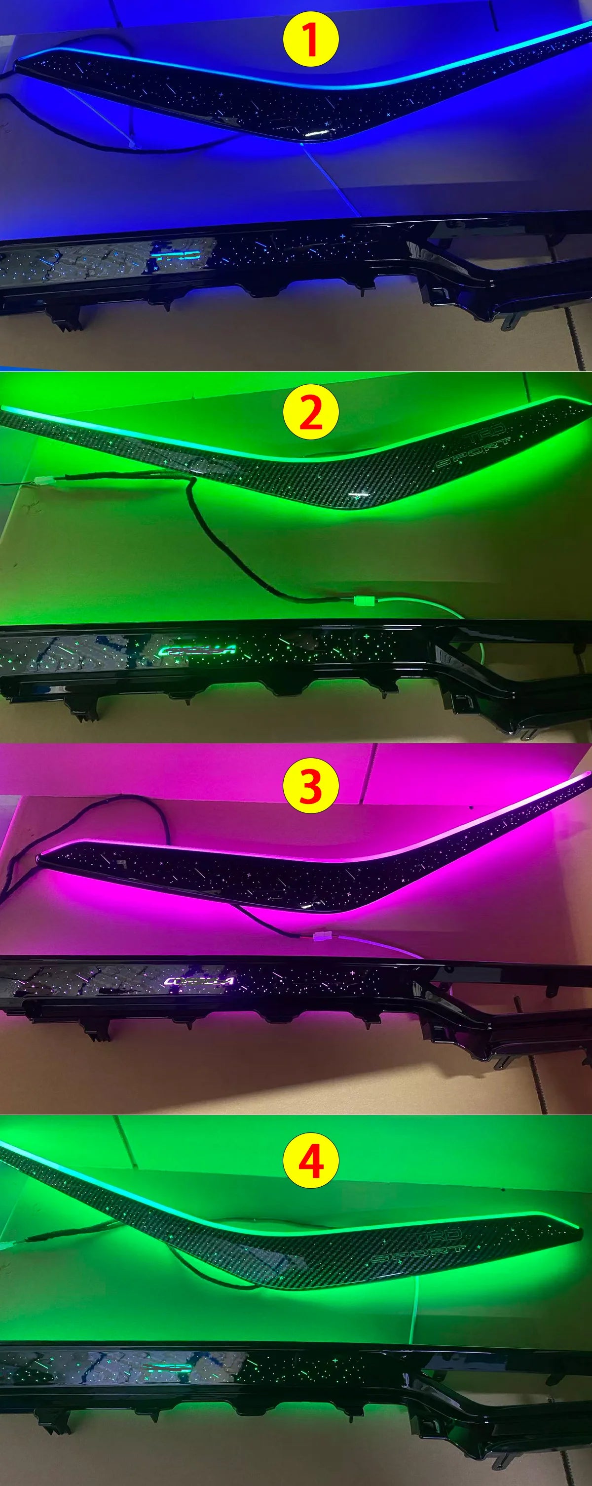 KYNCHO Car LED Lighting Lamp for toyota corolla Ambient Lighting Kit Symphony Car Ambient Light Automotive Ambient Lighting