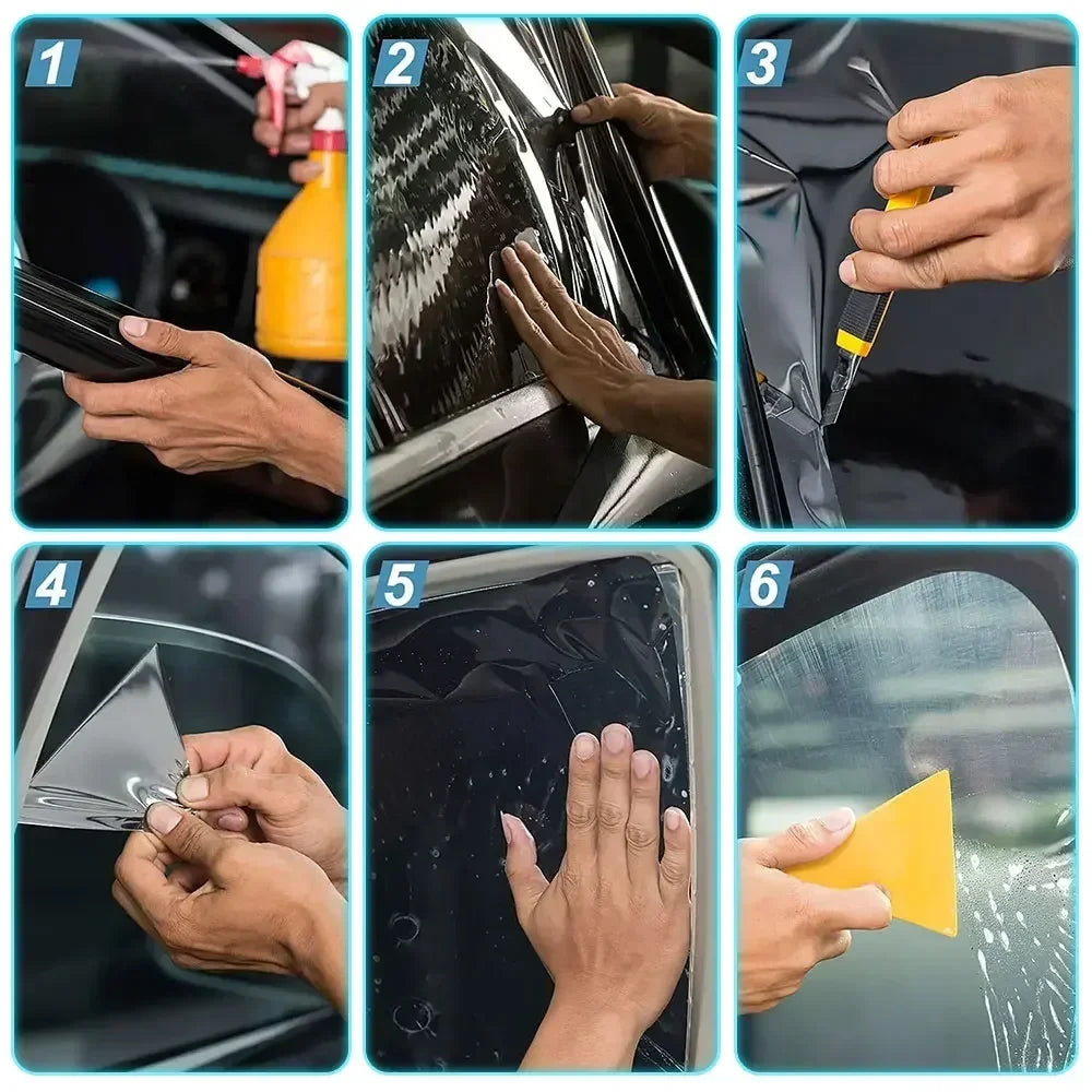 For Tesla Model 3 UP Pre-cut Window Privacy Tint Film One Way Solar UV Protector Heat Rejection Car Glass Sticker Summer