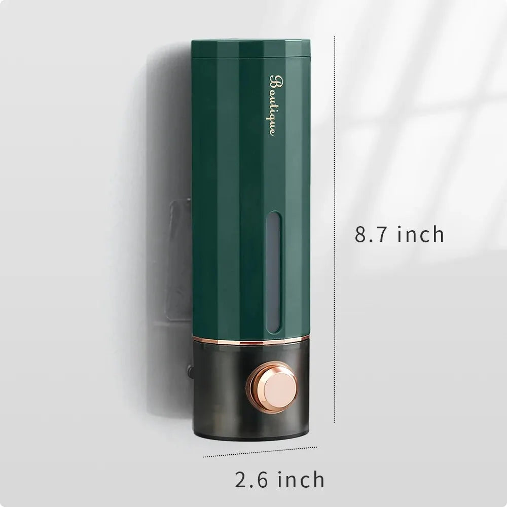 Delme Gerektirmeyen Sıvı Sabunluk – Duvara Monte, Basmalı, 450ml | Banyo, Mutfak, Otel