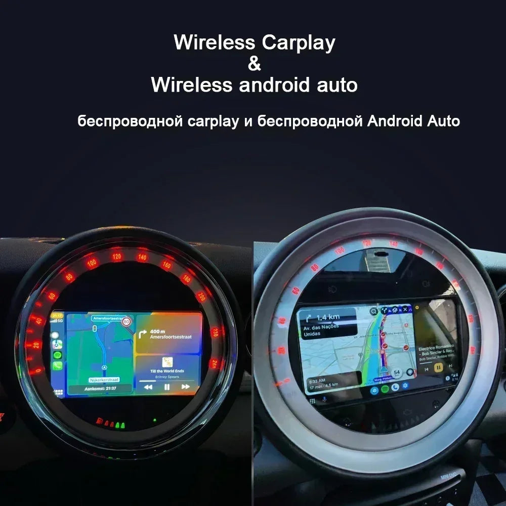 Wireless Carplay DSP 7 " Android 14.0 Car Radio Player multimedia navigation For BMW Mini Cooper R55 R56 R57 R58 R60 2007-2013