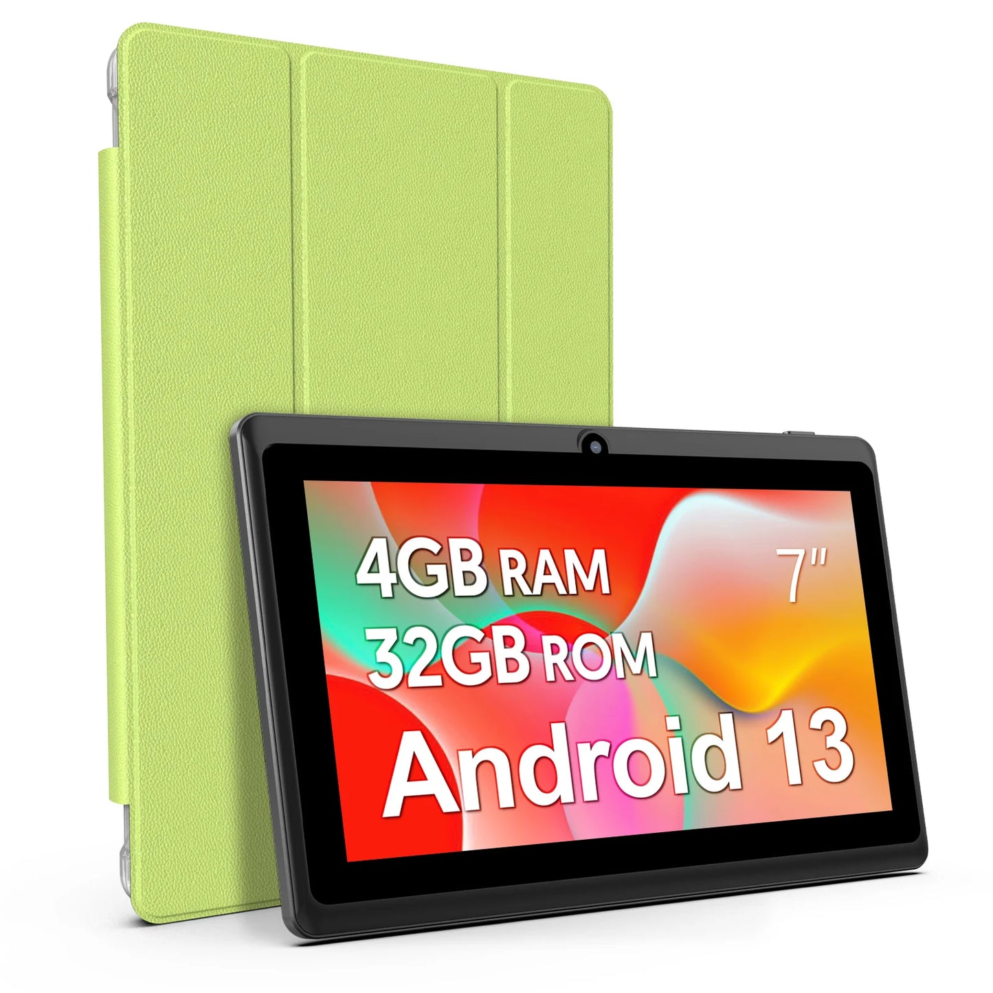 7 inç Android 13 Tablet - 4GB RAM, 32GB Depolama, 3500mAh Pil, HD IPS Ekran, Çift Kamera, WiFi, Bluetooth