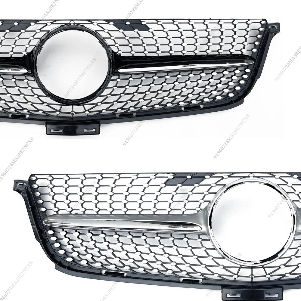 Front Inlet Grille Mask Grid Grill Sport Tuning Mesh Body Kit For Mercedes 2012-2015 Benz ML W166 Like ML320 ML350 ML400 Style