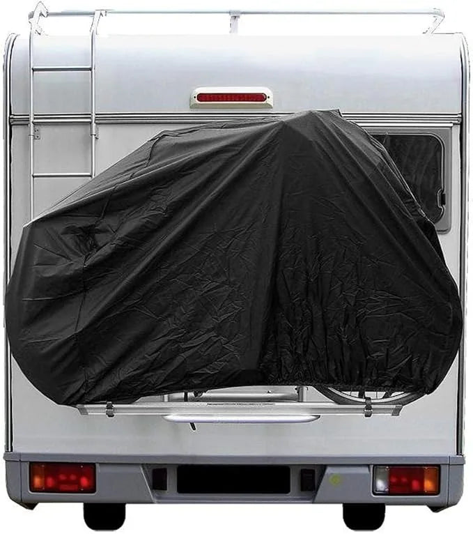 Fahrradabdeckung für Wohnwagen-Heck – Campingzubehör für Wohnwagen und Reisemobile, passend für 1 oder 2 Fahrräder