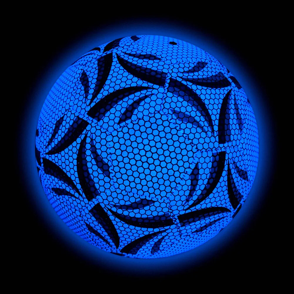 Size 5 Glowing Soccer Ball, Durable Football For Competition Training For Indoor And Outdoor