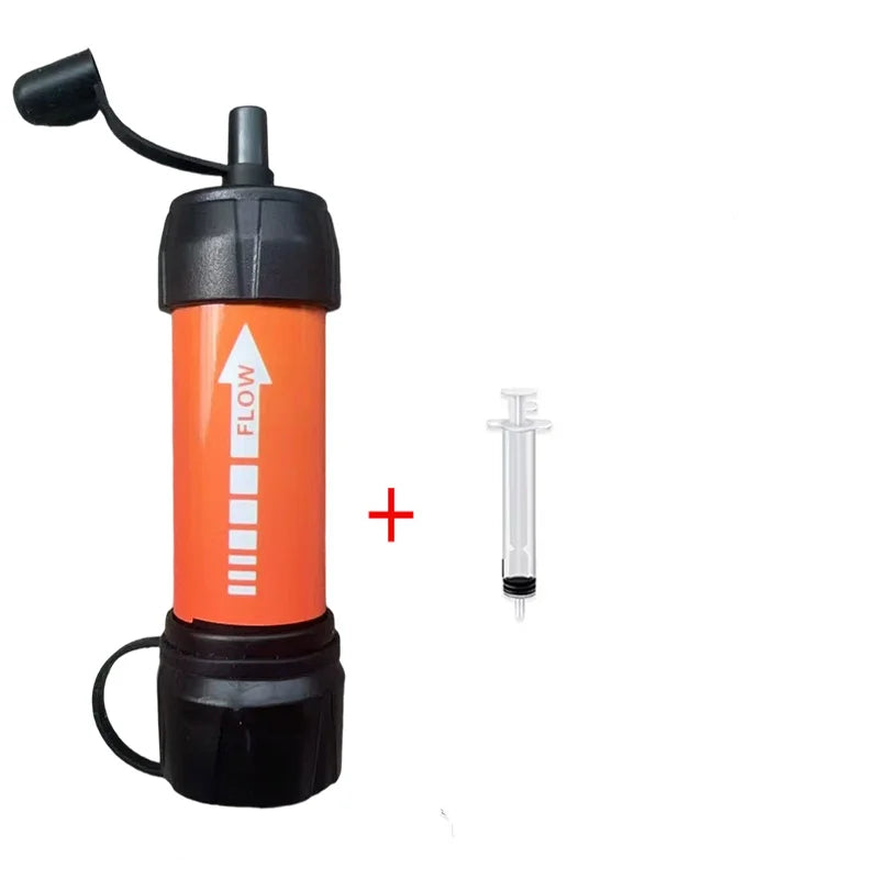 Tragbarer Notfall-Wasserfilter – Schnelle Reinigung für Wanderungen und Camping, sicher für natürliche Wasserquellen