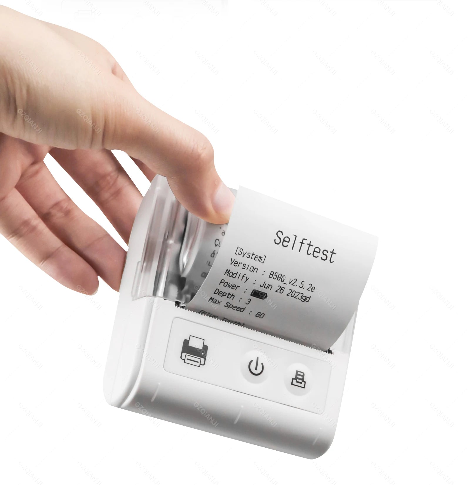 58MM Mini Cep Termal Fiş Yazıcısı - Bluetooth, USB, Kablosuz, Taşınabilir POS Yazıcı - Android/iOS/PC Uyumlu
