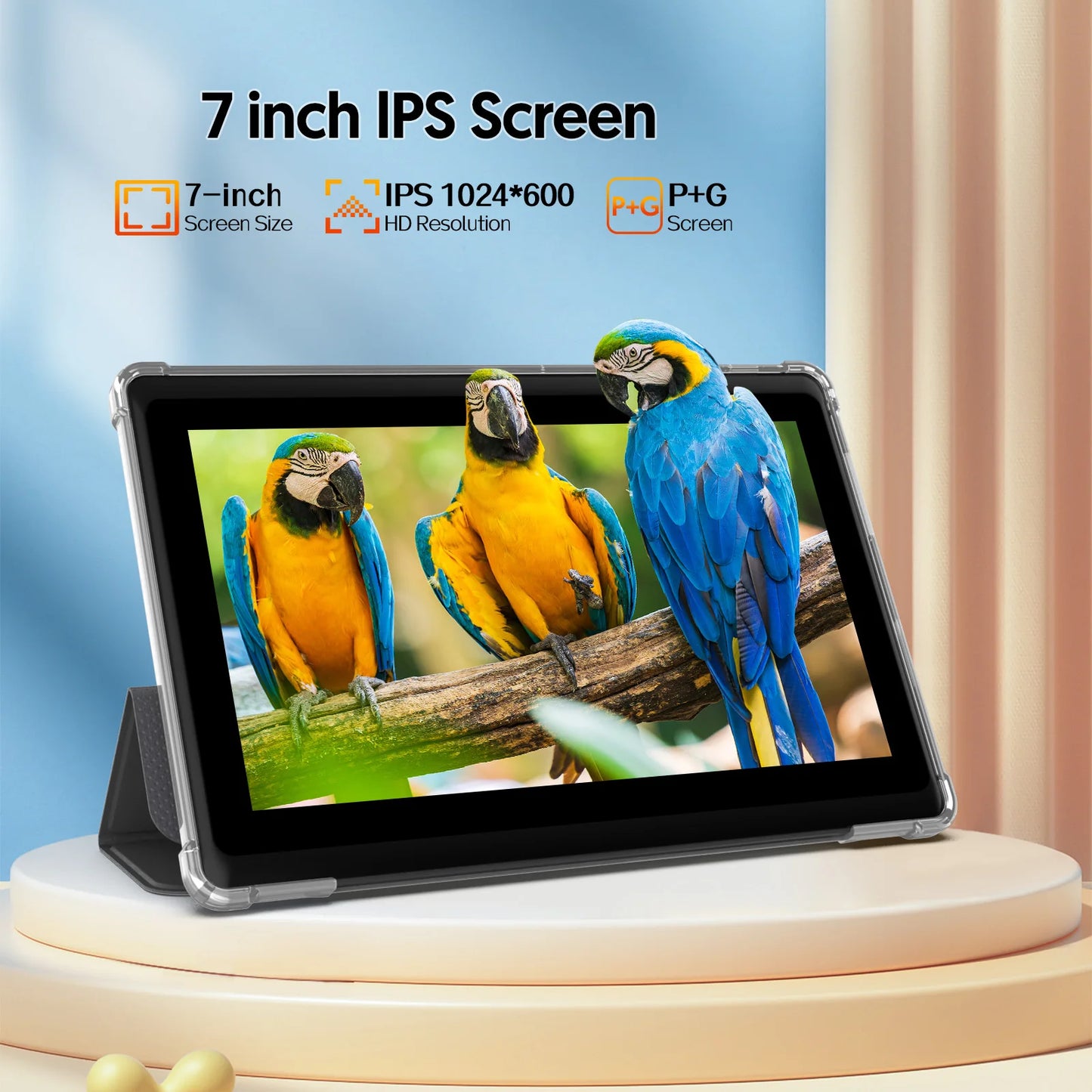 7 inç Android 13 Tablet - 4GB RAM, 32GB Depolama, 3500mAh Pil, HD IPS Ekran, Çift Kamera, WiFi, Bluetooth