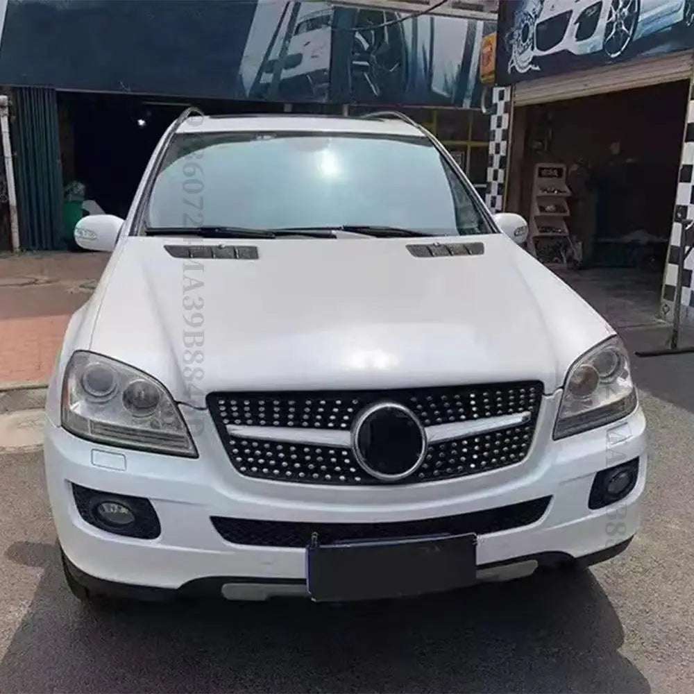 Diamond GT Style Front Hood Grille Racing Bumper Grill For Mercedes Benz ML W164 2005-2011 like ML350 ML300 ML500 ML550 Tuning