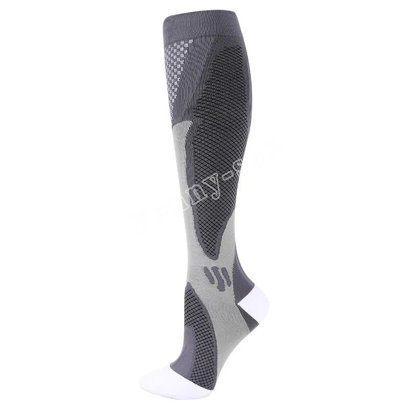 12 Colors Compression Socks For Football Anti Fatigue Pain Relief Men Women 20-30 Mmhg Running Socks Fit For Sport Socks