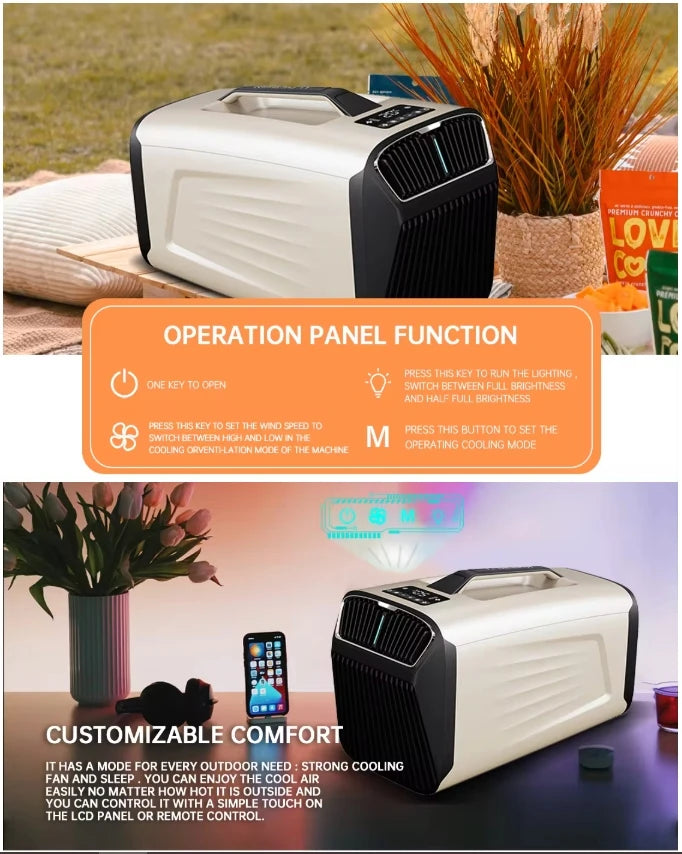 Most Popular 5200Btu Durable Outdoor Camping Caravan Portable Aircon Car Tent Mobile Mini Portable Air Conditioner