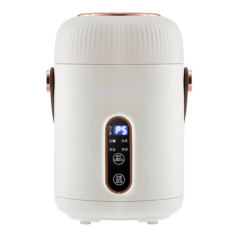 220V 900ML Elektrischer Kochbecher - Tragbarer Mini-Slow Cooker, Multifunktions-Kochmaschine, zum Kochen von Gelee und Pudding