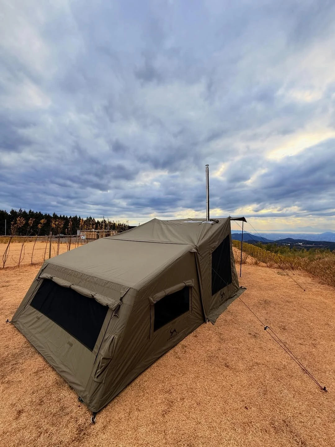 Automatic Inflatable Camping Tent Waterproof Flame Retardant Cotton Sleep Pod For Outdoor Hiking Picnic Party
