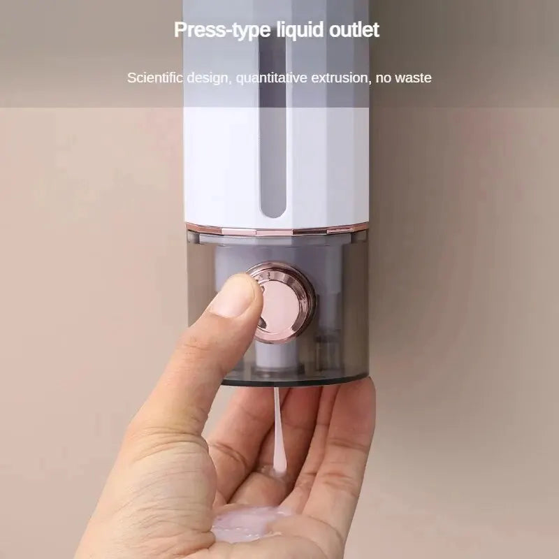 Delme Gerektirmeyen Sıvı Sabunluk – Duvara Monte, Basmalı, 450ml | Banyo, Mutfak, Otel