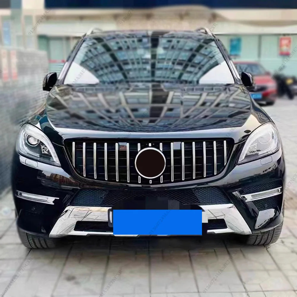 Front Inlet Grille Mask Grid Grill Sport Tuning Mesh Body Kit For Mercedes 2012-2015 Benz ML W166 Like ML320 ML350 ML400 Style