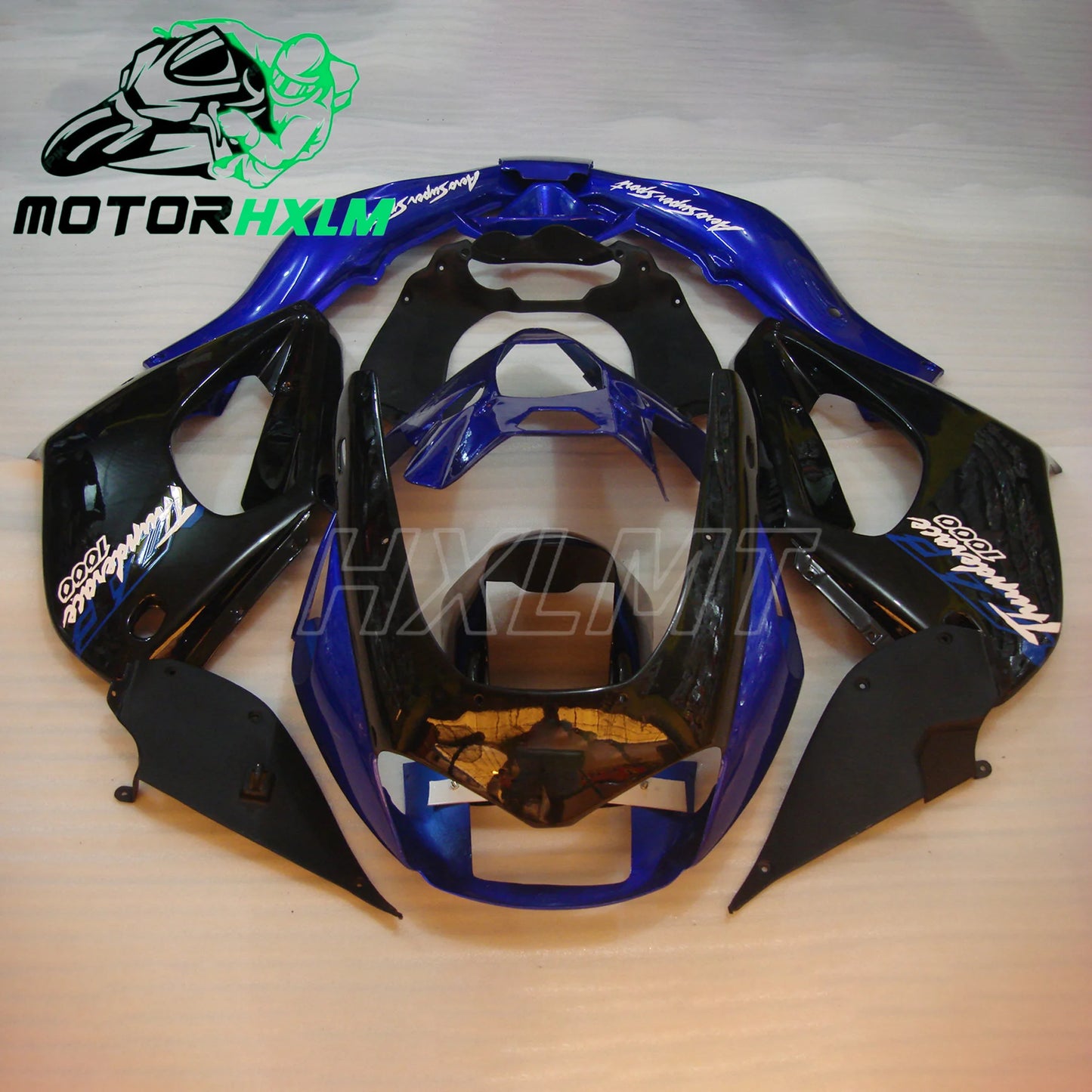 Wholesale YZF1000R Fairing Kit For Yamaha YZF 1000 Thunderace Fairing 96-03 Black Gray Motorbike Fairing1997 98 99