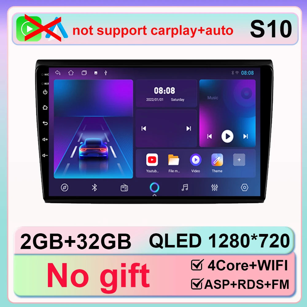 Android 16 For Fiat Bravo 198 2 II 2007 - 2014 2K QLED Stereo Car Radio Multimedia Video Player GPS 4G CarPlay