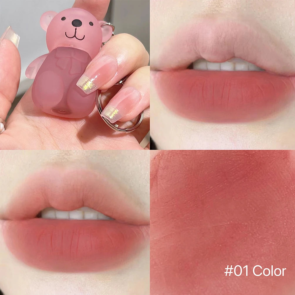 ART VALUE Sevimli Ayıcık Dudak Kili – Mat, Uzun Kalıcı, Anahtarlık Tasarımlı Lip Gloss
