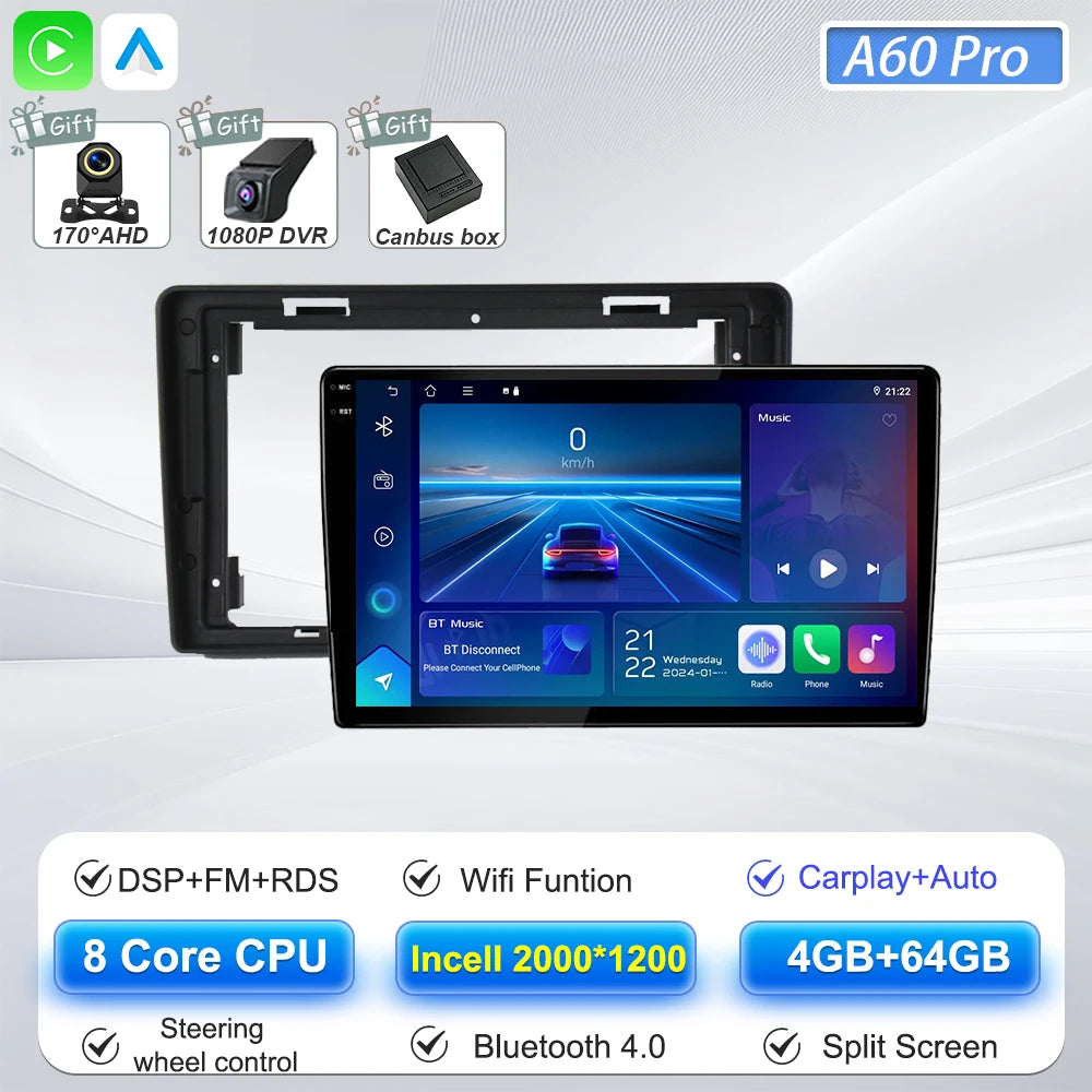 Car Multimedia Radio Player For Citroen Berlingo B9 Peugeot Partner 2008 - 2019 Carplay Auto Navigation GPS Stereo Android 16 BT