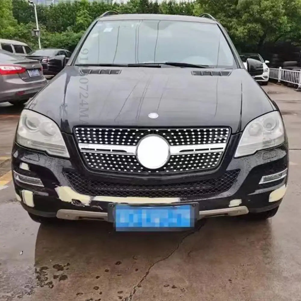 Diamond GT Style Front Hood Grille Racing Bumper Grill For Mercedes Benz ML W164 2005-2011 like ML350 ML300 ML500 ML550 Tuning