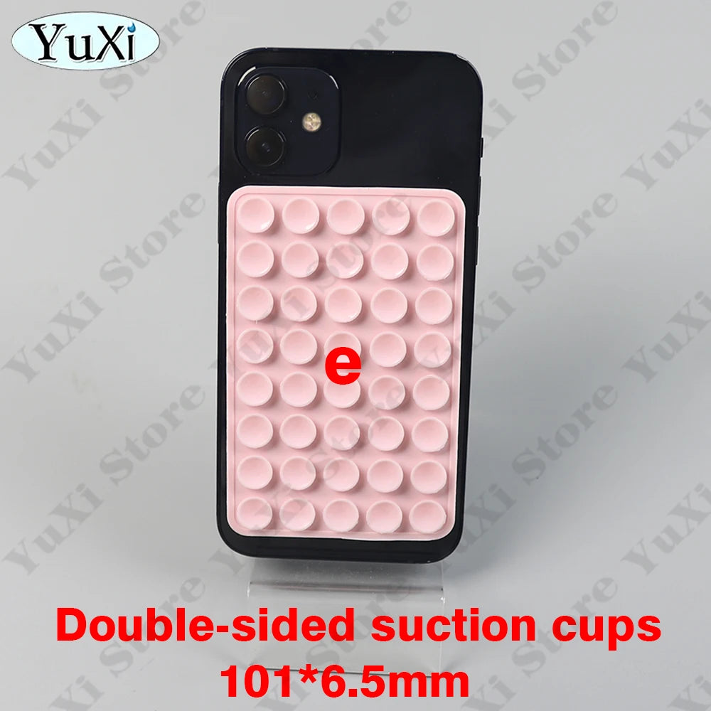 YuXi 5in1 Silikon Vantuz Seti – Tek & Çift Taraflı, Telefon Tutucu, Duvar & Masa Sabitleme