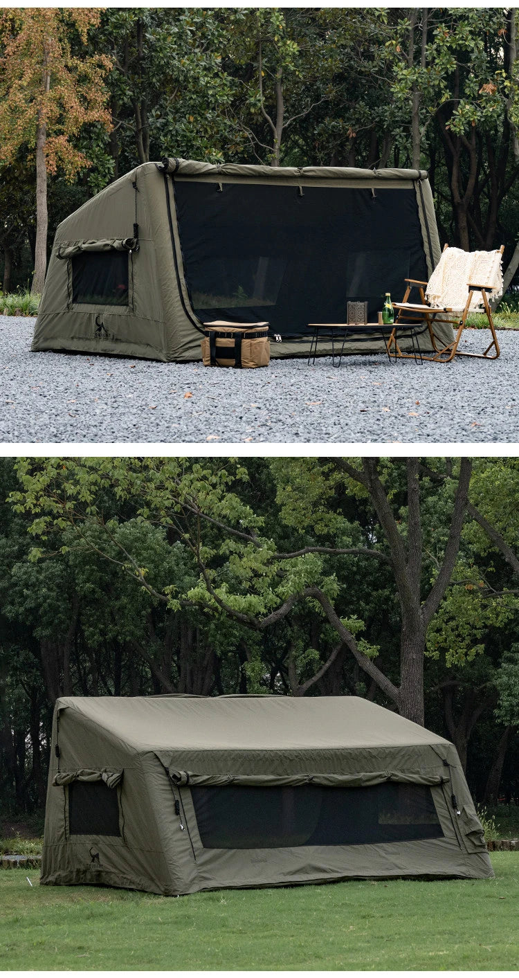 Automatic Inflatable Camping Tent Waterproof Flame Retardant Cotton Sleep Pod For Outdoor Hiking Picnic Party