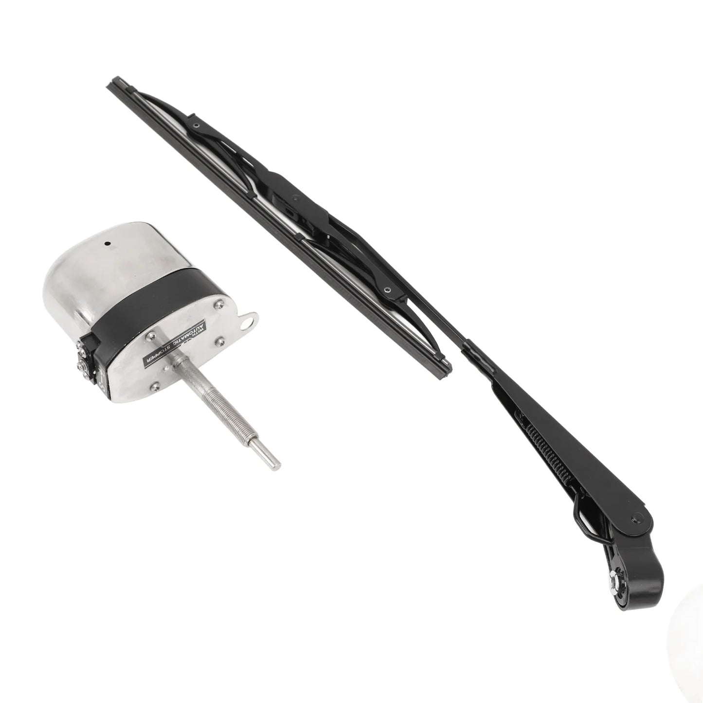 Electric Motor Windshield Wiper Arm Uniform Wiping Wear Resistant Wiper Motor Blade Kit 12V for Tractor Fishing Boat ATV UTV