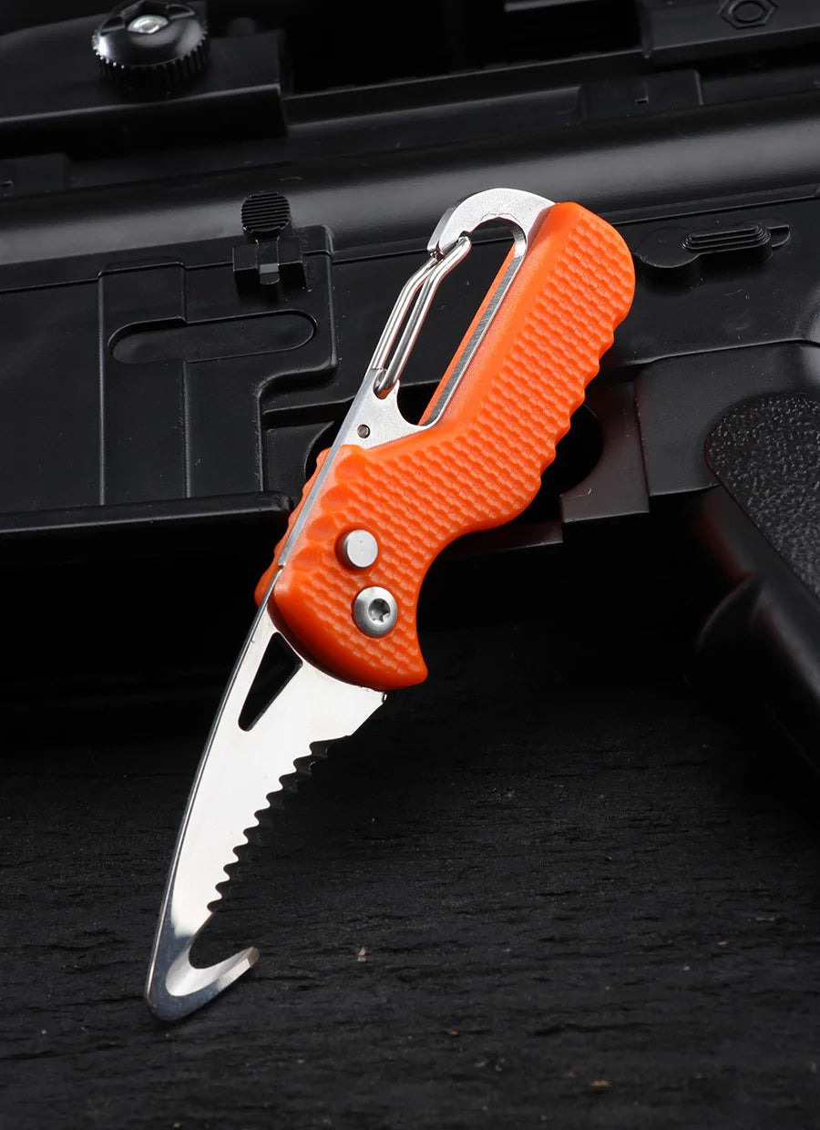 Klappbares Taschenmesser Schlüsselanhänger – Outdoor-Camping, Paketöffner, Überlebenswerkzeug