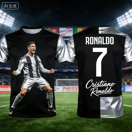 2026 Ronaldo #7 Fan Edition Fußballtrikot für Erwachsene und Kinder Atmungsaktives und bequemes Fußballtrainingsshirt für den Sommer