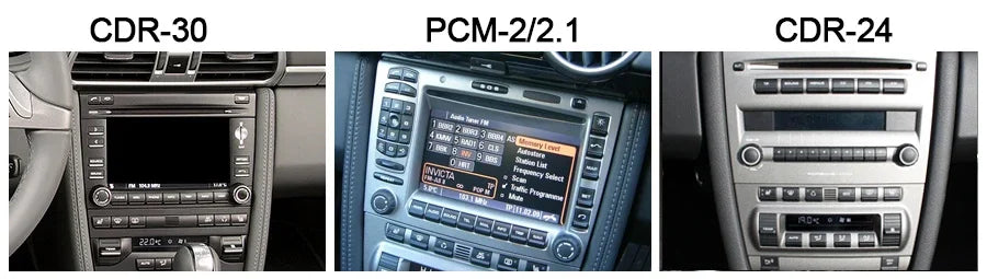Car radio For Porsche 911 997 987 Cayman Boxster 720P CarPlay 8" gray Android 14.0 Car player  8GB multimedia GPS car stereo