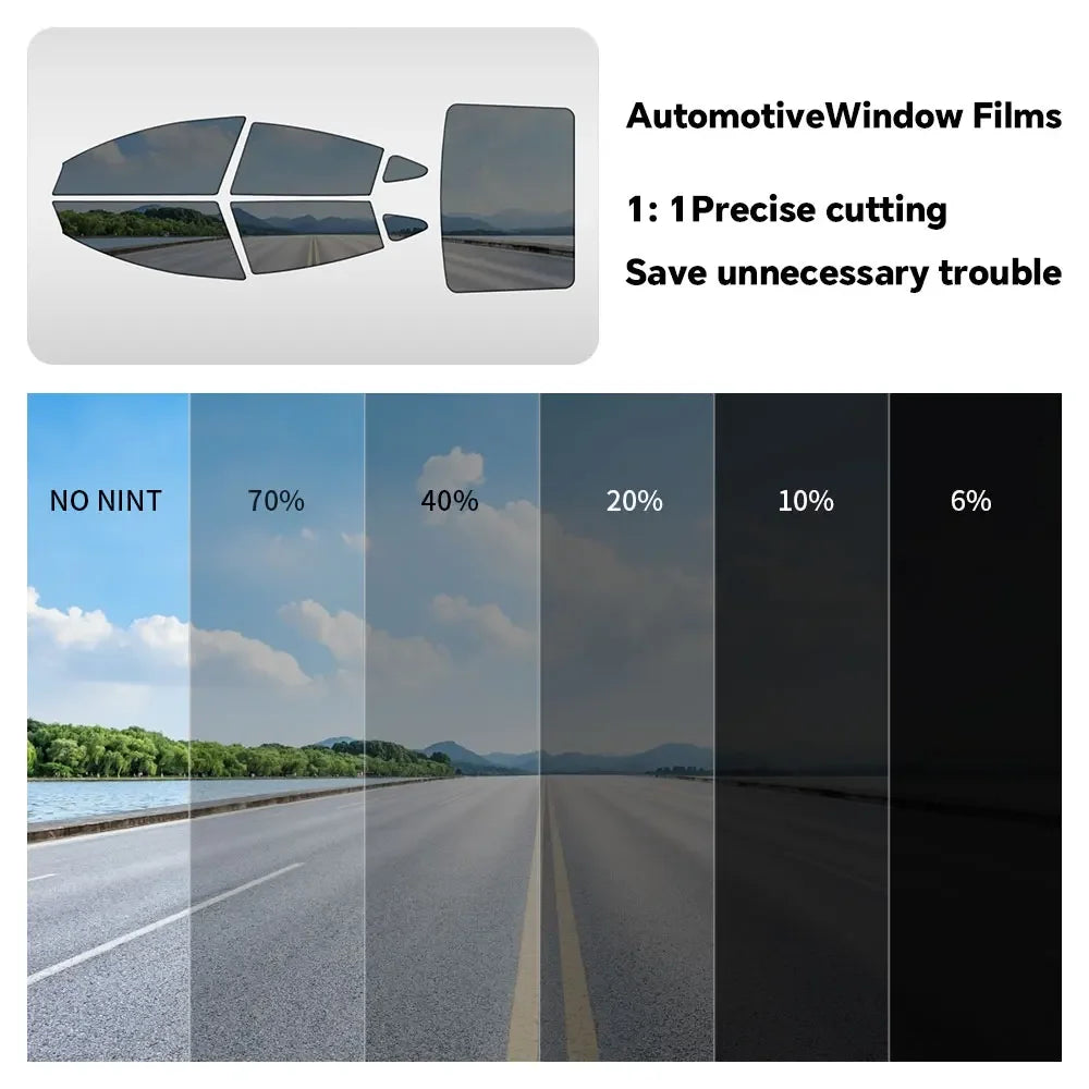 For Tesla Model 3 UP Pre-cut Window Privacy Tint Film One Way Solar UV Protector Heat Rejection Car Glass Sticker Summer