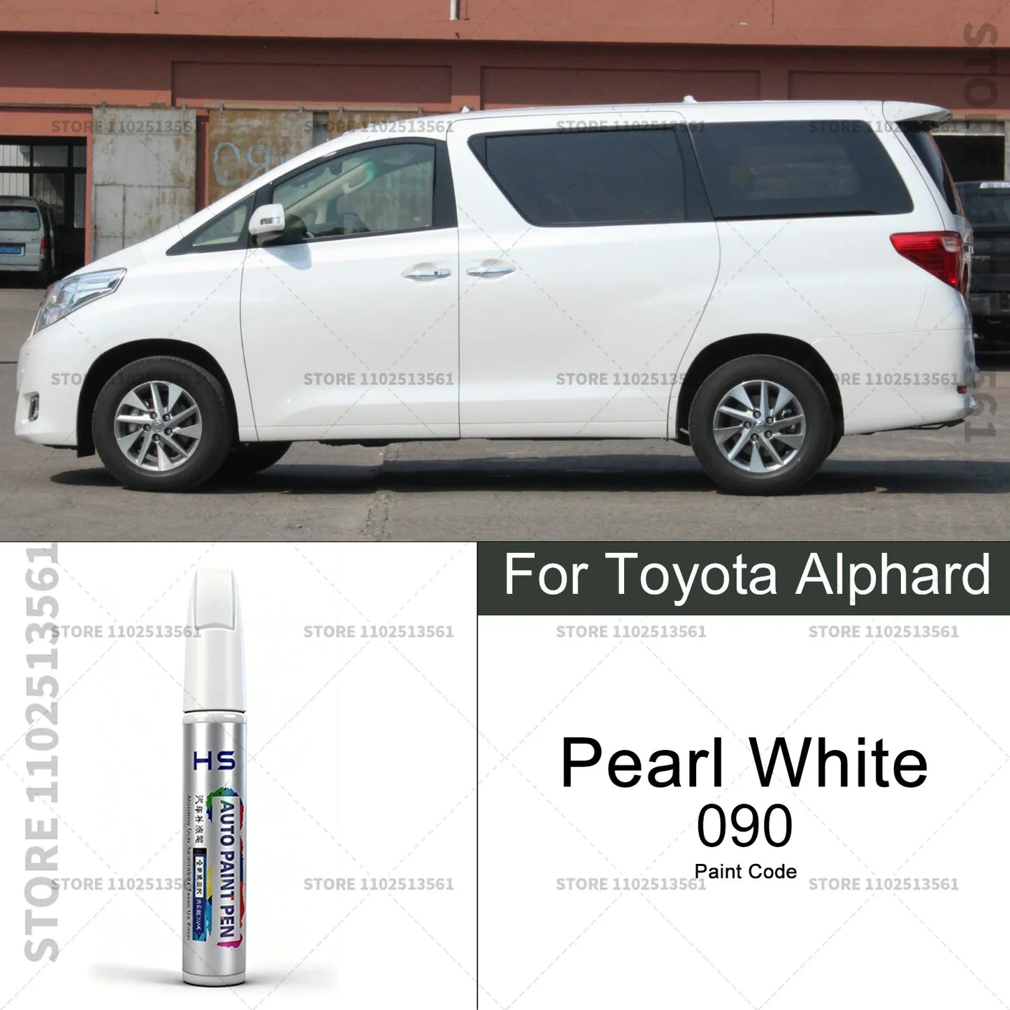 Car Paint Repair Pen Touch Up Scratch Remover DIY Auto Accessories For Toyota Alphard White W09 066 090 Silver 1G6 Black 220