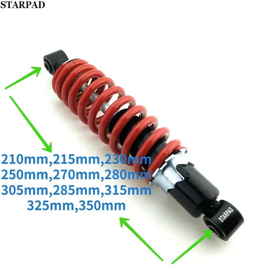 For For Karting ATV Motocross Electric Car Front and Rear Shock Absorbers Length 230 250mm 27 280 305mm 325 350 285 mm Red 215 2
