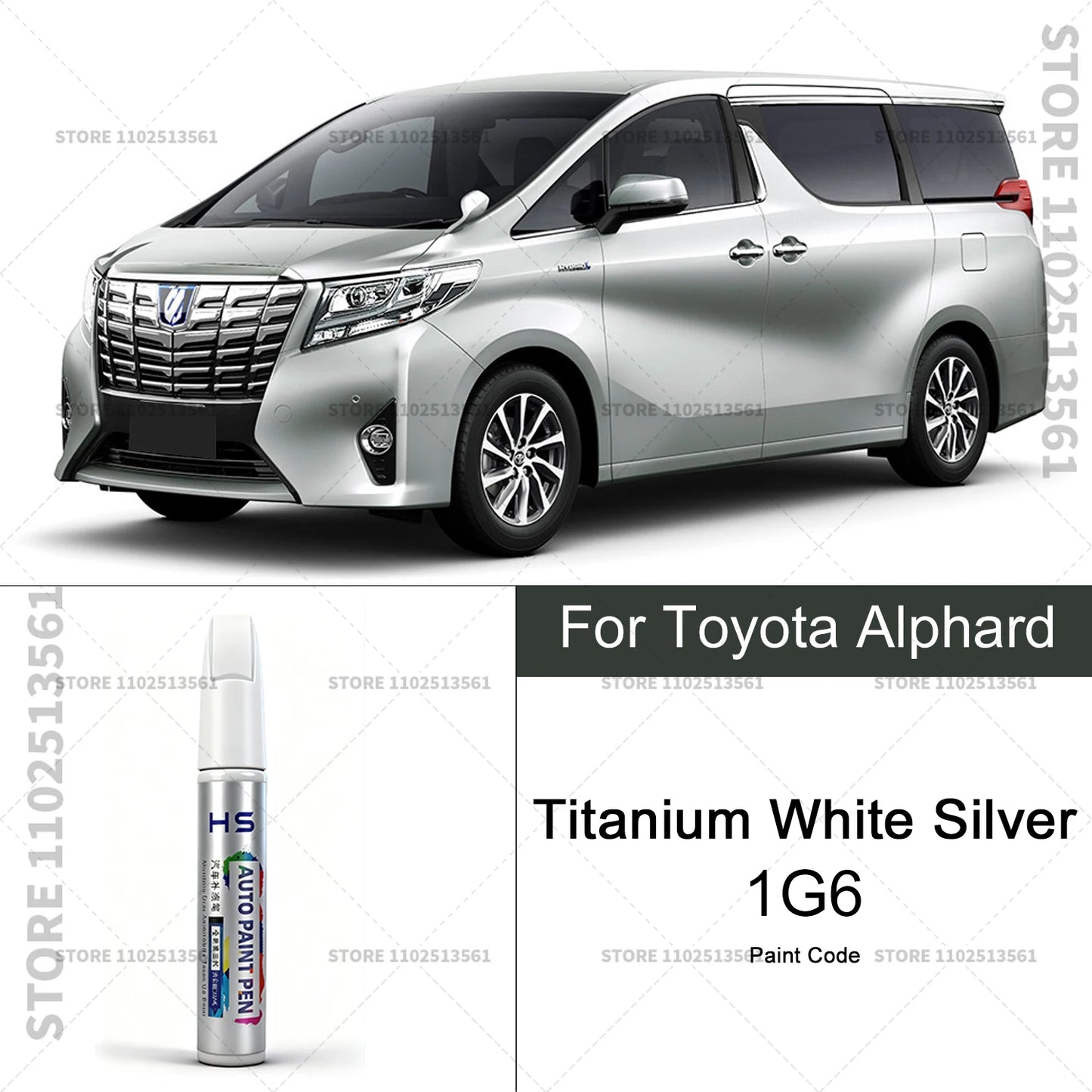 Car Paint Repair Pen Touch Up Scratch Remover DIY Auto Accessories For Toyota Alphard White W09 066 090 Silver 1G6 Black 220