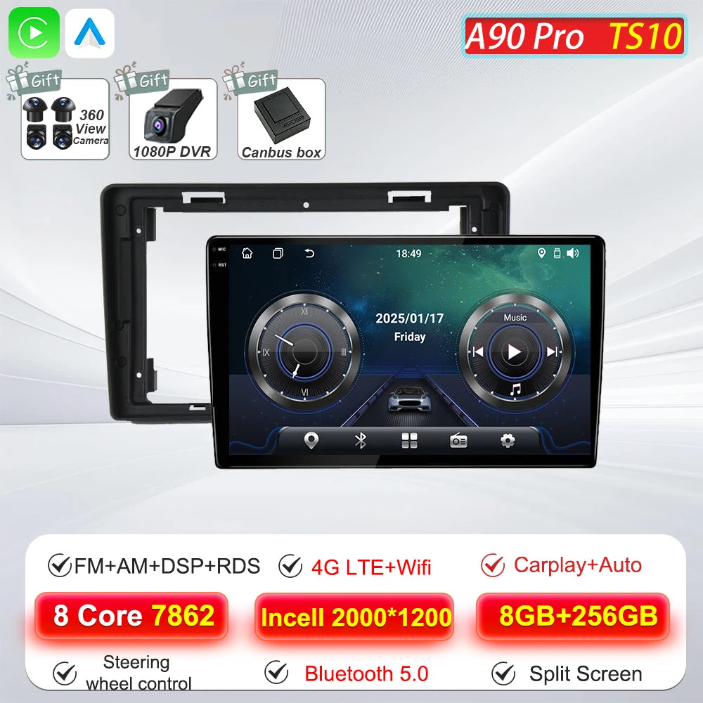 Car Multimedia Radio Player For Citroen Berlingo B9 Peugeot Partner 2008 - 2019 Carplay Auto Navigation GPS Stereo Android 16 BT