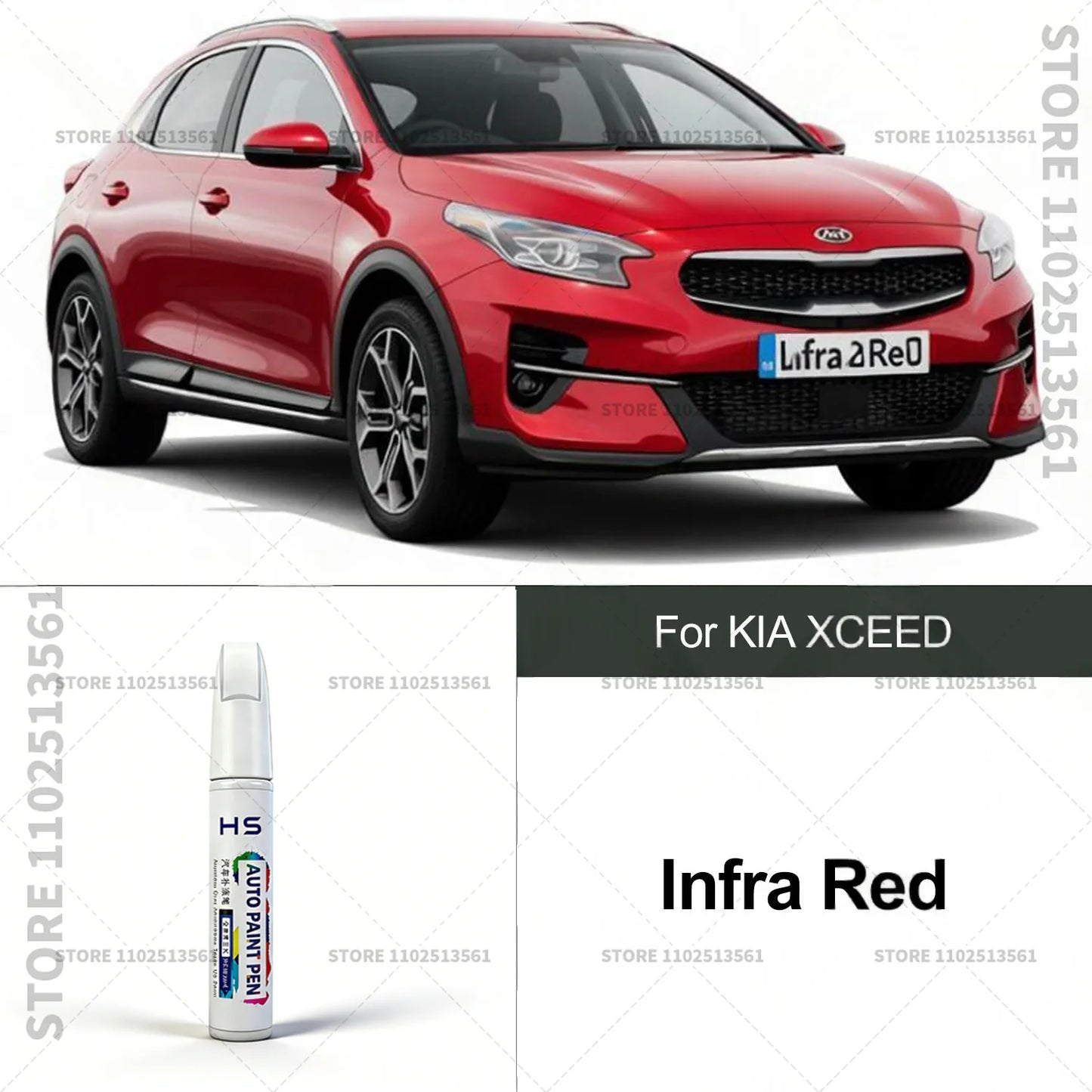Car Paint Repair Pen Touch Up Paint Brush Scratch Remover for Deep Scratches and Marks For KIA XCEED Blue White Black Yellow Red