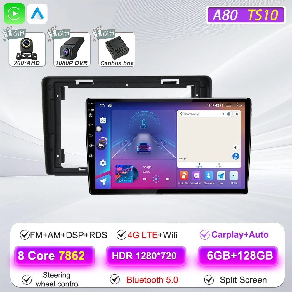 Car Multimedia Radio Player For Citroen Berlingo B9 Peugeot Partner 2008 - 2019 Carplay Auto Navigation GPS Stereo Android 16 BT