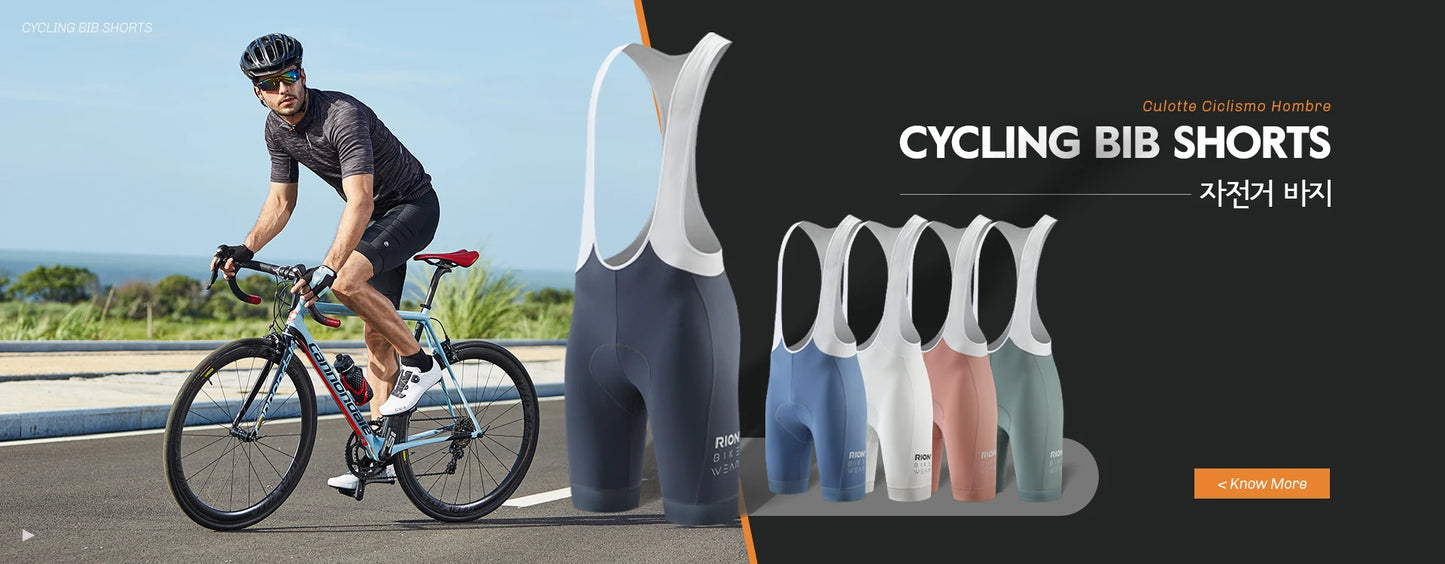 RION Cycling Jersey Men's Bicycle Shirts Half Zipper Long Sleeves Road Bike Clothing Sun Protection UPF 50+ Slim Fit 15℃- 24℃