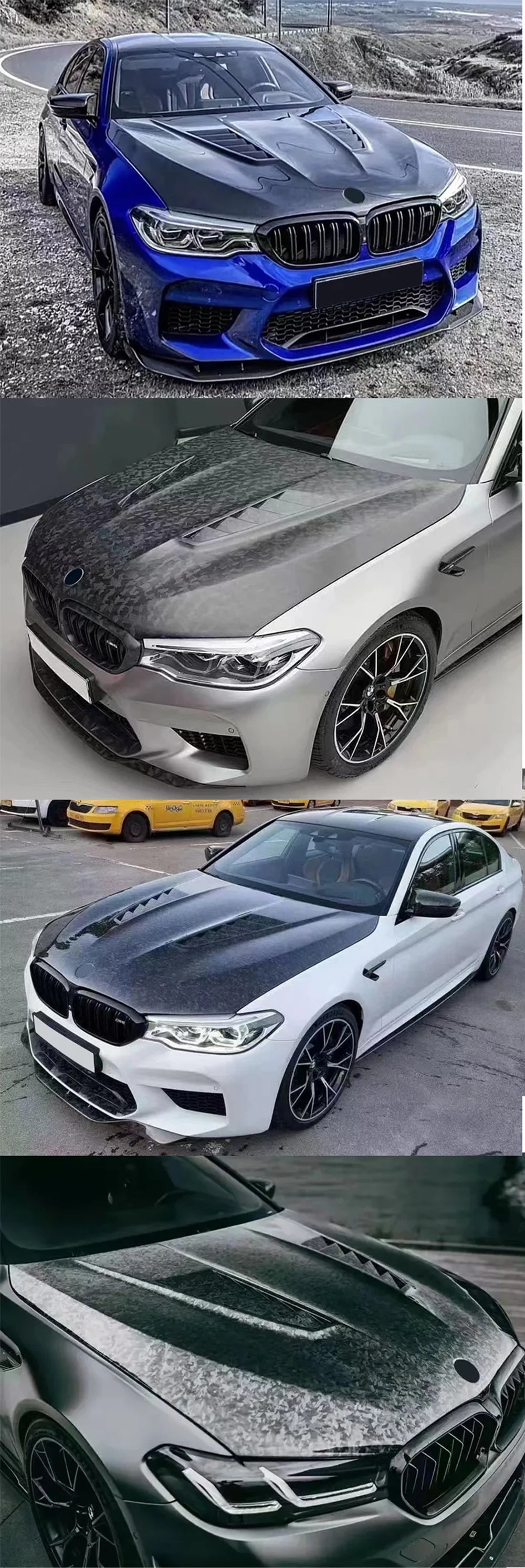 F90 M5 G30 High Quality Carbon Fiber MBJ Style Engine Bonnet Engine Hood for  5 Series F90 M5 G30 G38
