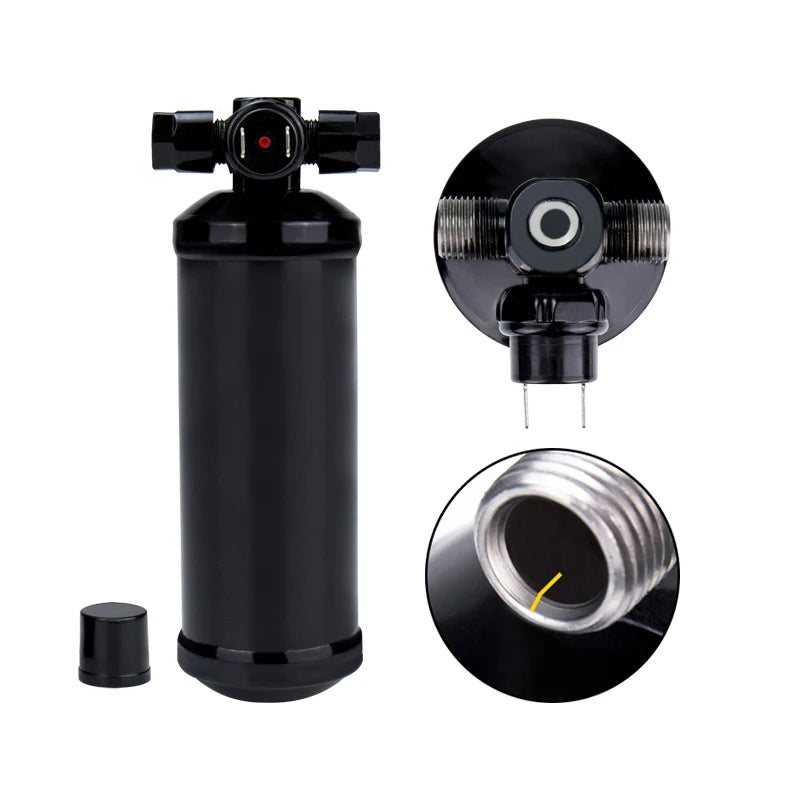 515-4R R134a Receiver Drier Accumulator #6 Thread M16 x 1.5 with Low Pressure Switch Sensor for Auto AC Air Conditioning