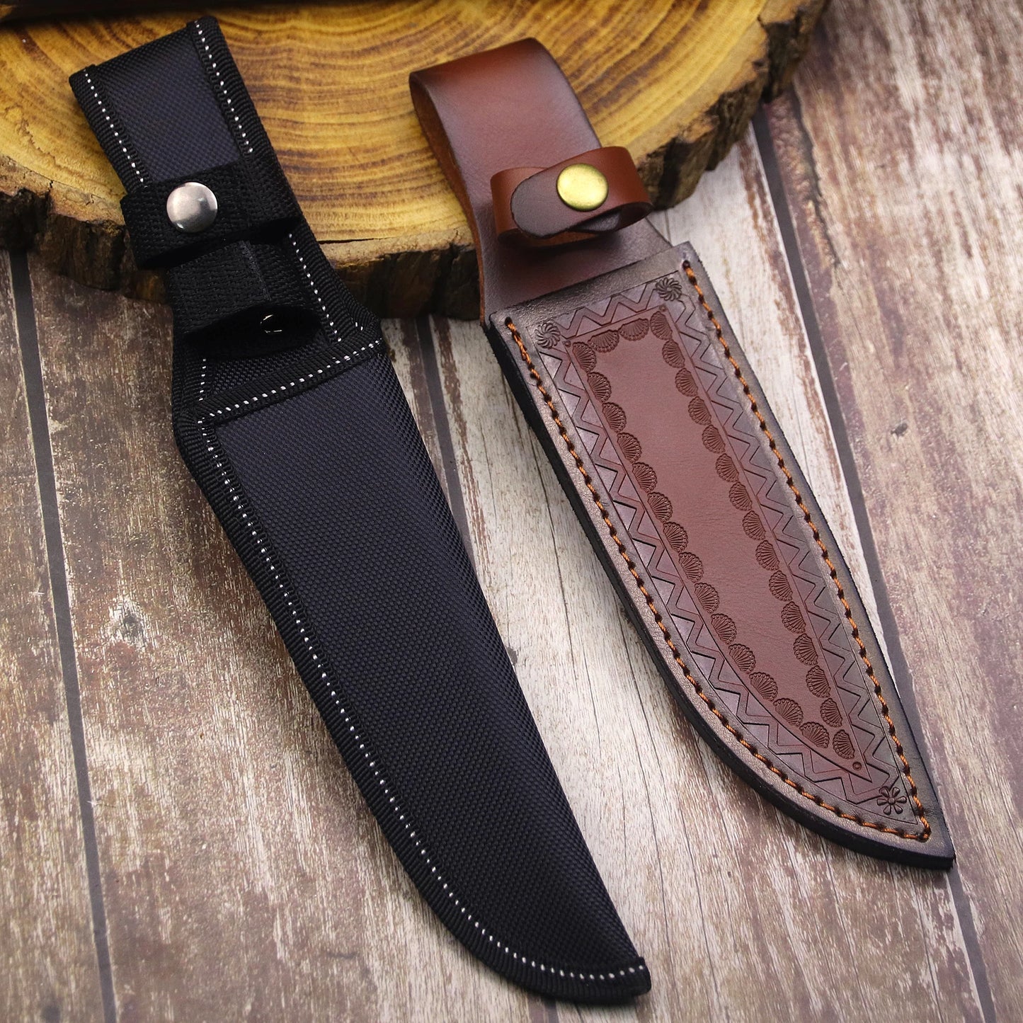 Outdoor-Messerholster – Leder- und Nylon-Jagdmesserholster, Camping- und Outdoor-Werkzeugholster