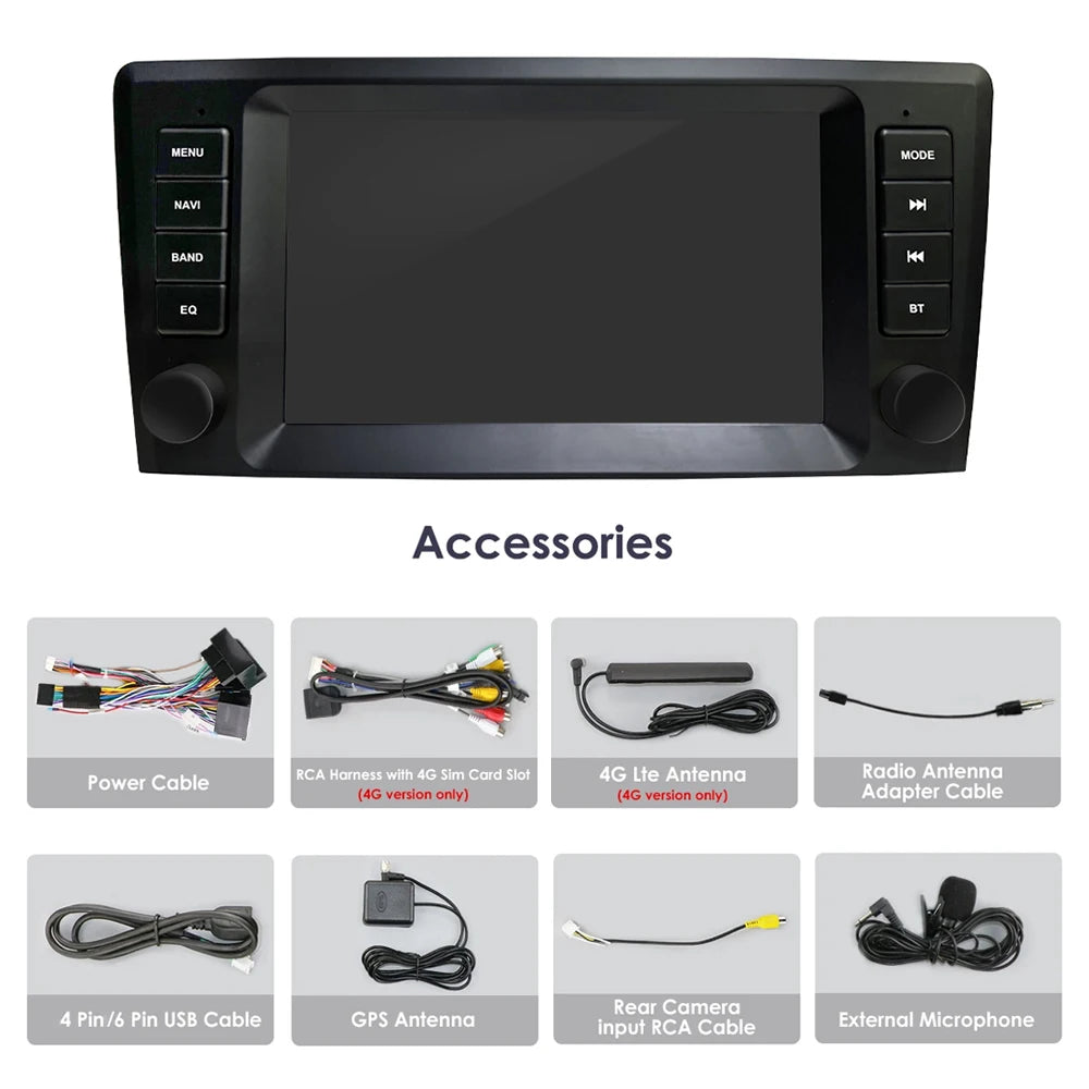 Android 14.0 For VOLVO S60 S40 V40 V70 XC70 XC90 2000-2004 CarPlay 4G WiFi Navigation Bluetooth Multimedia Player DSP Car Radio