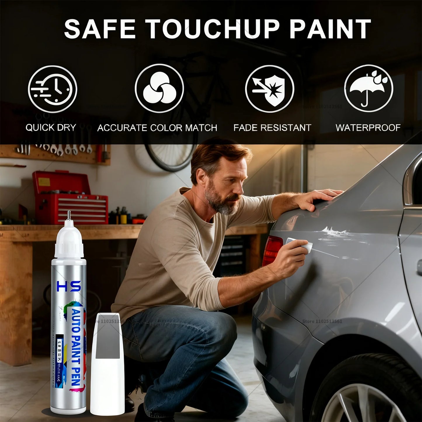 Car Paint Repair Pen For Deepal G318 Touch Up Scratch Remover DIY Auto Accessories Silver Y83 Gray 219 Silver Y83 Gold Green 198