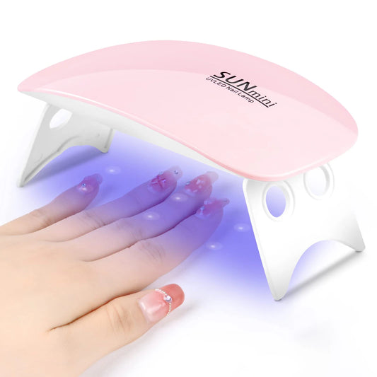 Mini UV LED Tırnak Kurutma Lambası 6W – Taşınabilir Jel Oje Kurutucu, 45s/60s Zamanlayıcı, USB Bağlantılı